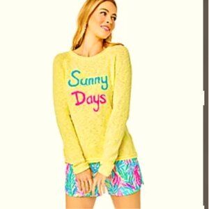 Lilly Pulitzer Danette "Sunny Days" Sweater- Size XL